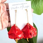 Flor de Maga Long Flowy Petal Earrings
