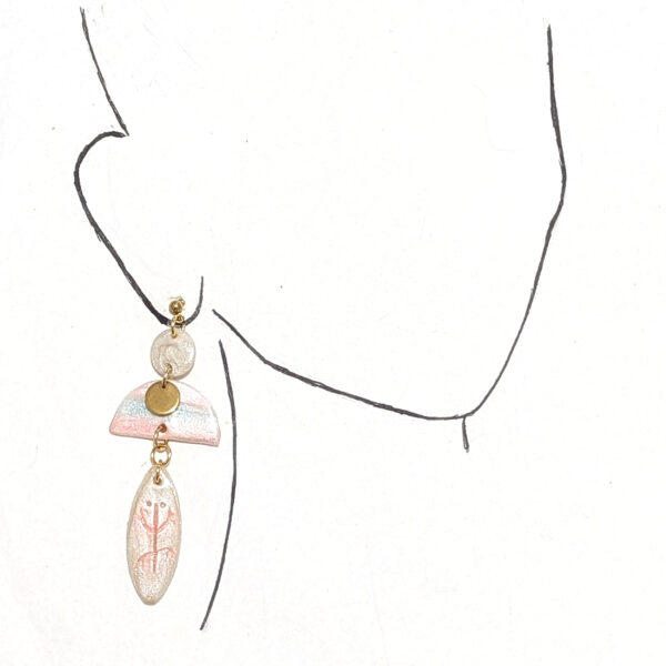 taino symbol earrings inspired by the ocean