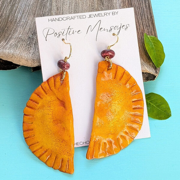 Long Puerto Rican Empanadilla Earrings