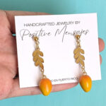 Mini Mango Fruit Earrings Inspired by Puerto Rico