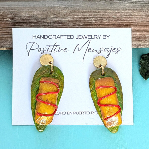 Pasteles On Banana Leaf Earrings