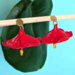 Flor de Maga Earrings Inspired by Bomba and Plena