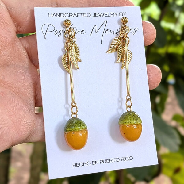 Long Quenepa Puerto Rico Fruit Earrings