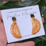 Empanadilla De Pizza Stud Dangle Earrings