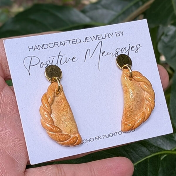 Empanadilla De Pizza Stud Dangle Earrings