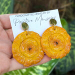 Caribbean Tostones Stud Dangle Earrings