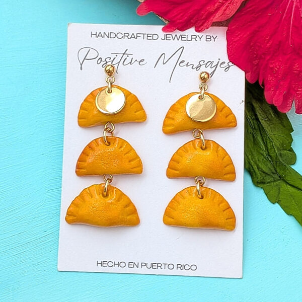 Empanadilla Three Tier Dangle Earrings
