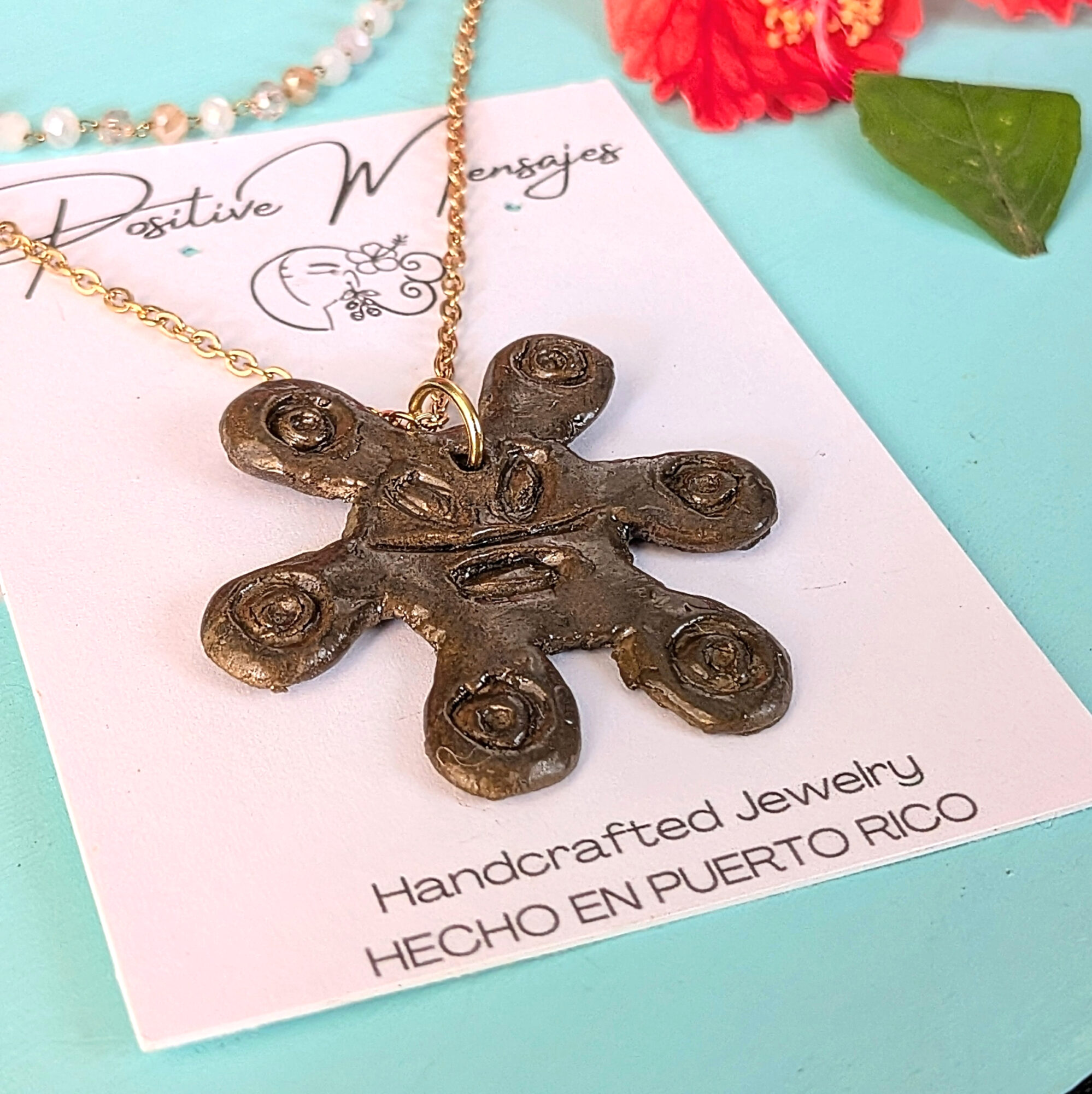 Sol Taino-Inspired Double Layered Necklace (choose style) - Image 3