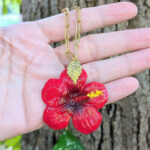 Large Flor De Maga Chain Necklace With Leaf Accent