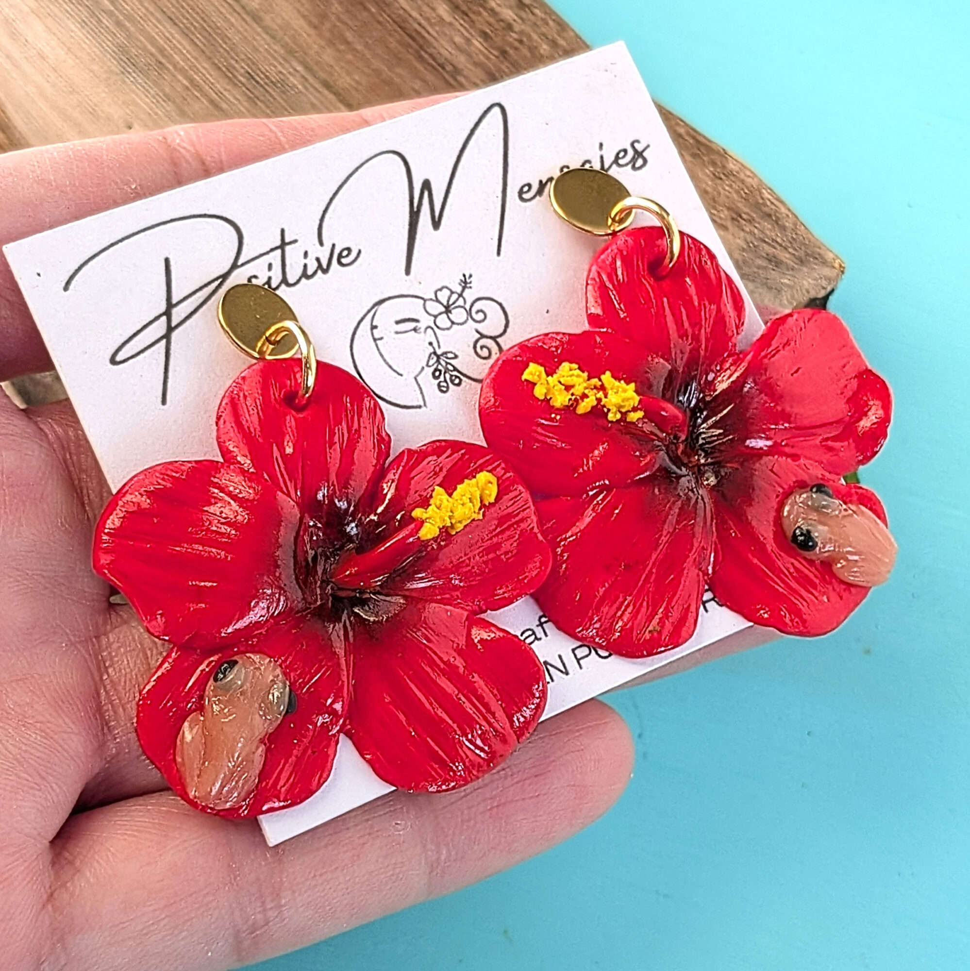 Flor De Maga Earrings with a Touch of the Puerto Rican Frog - Image 6