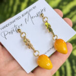 Mini Mango Fruit Earrings Inspired by Puerto Rico