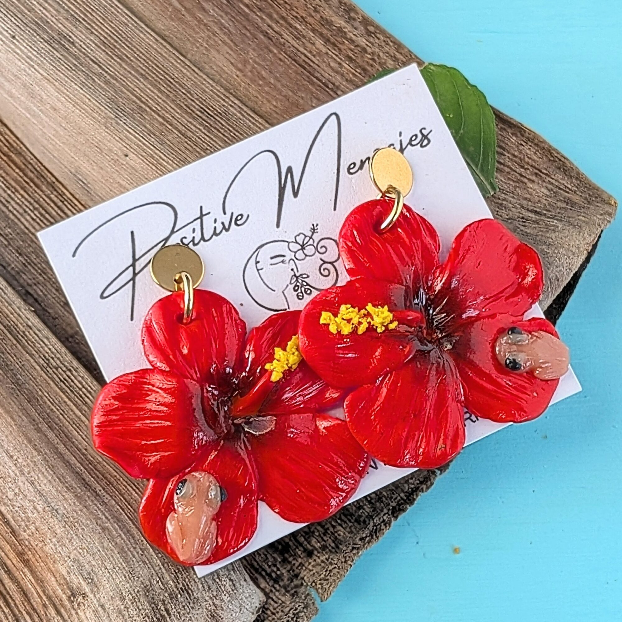 Flor De Maga Earrings with a Touch of the Puerto Rican Frog - Image 2