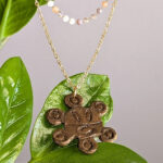 Taino-Inspired Sun Double Layered Necklace