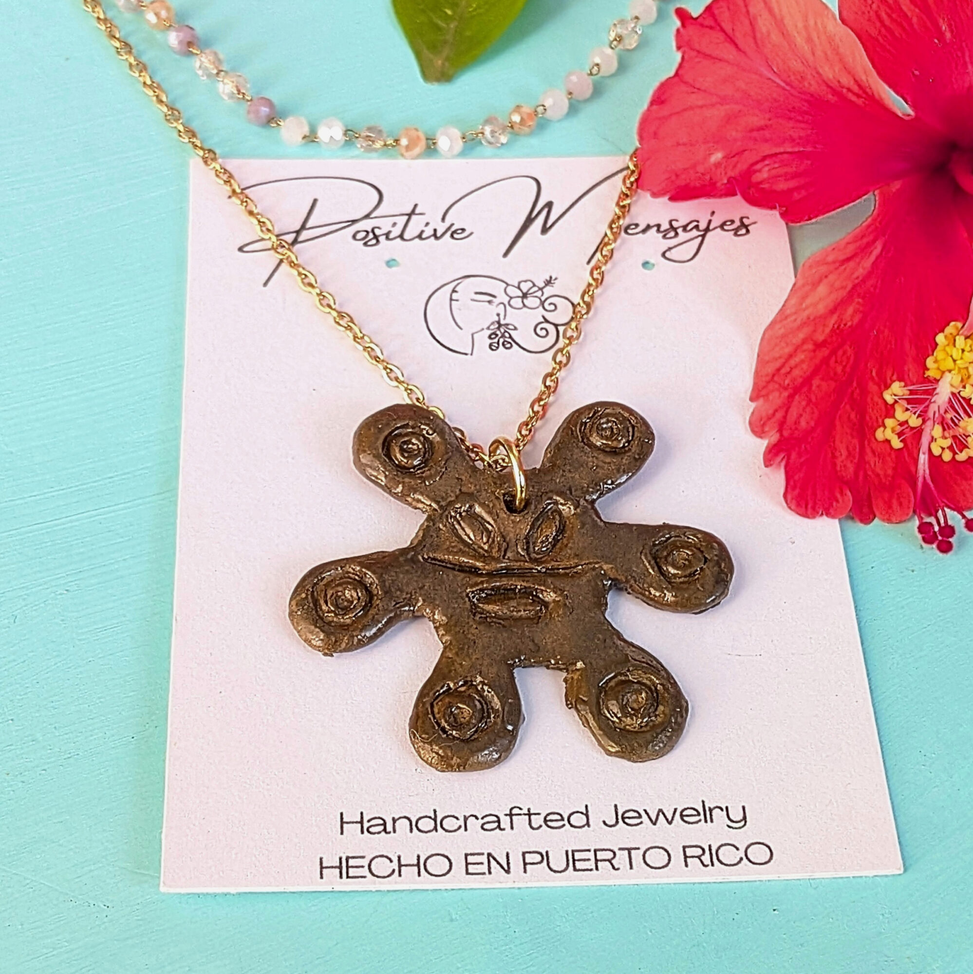 Sol Taino-Inspired Double Layered Necklace (choose style) - Image 4