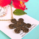Taino-Inspired Sun Double Layered Necklace