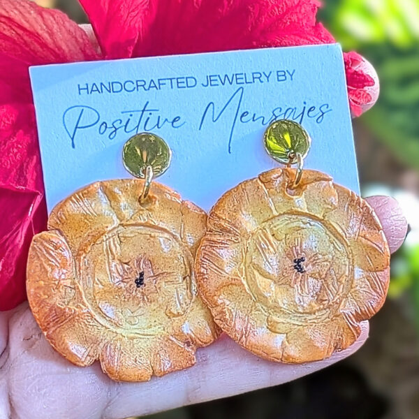 Caribbean Tostones Stud Dangle Earrings