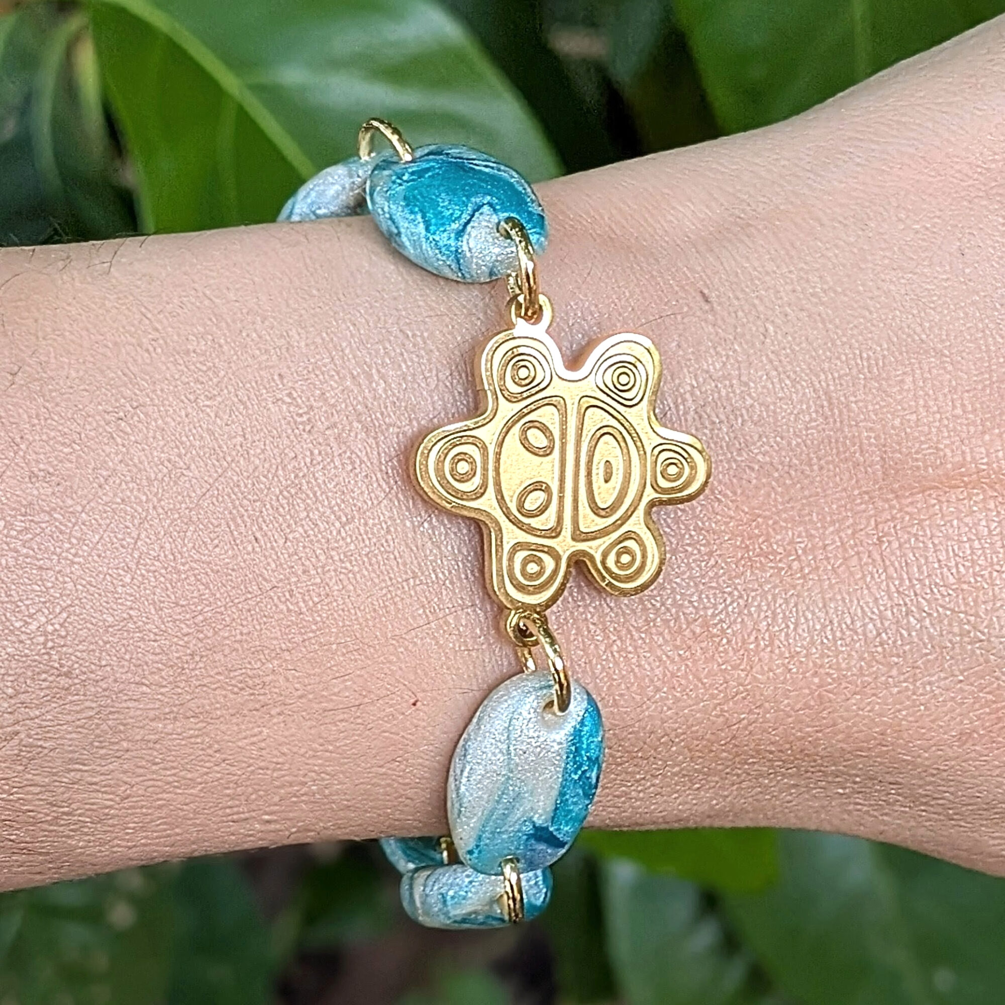Sol Taino Ocean Inspired Beaded Bracelet - Image 3
