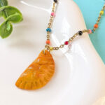 Empanadilla Frita Colorful Beaded Necklace