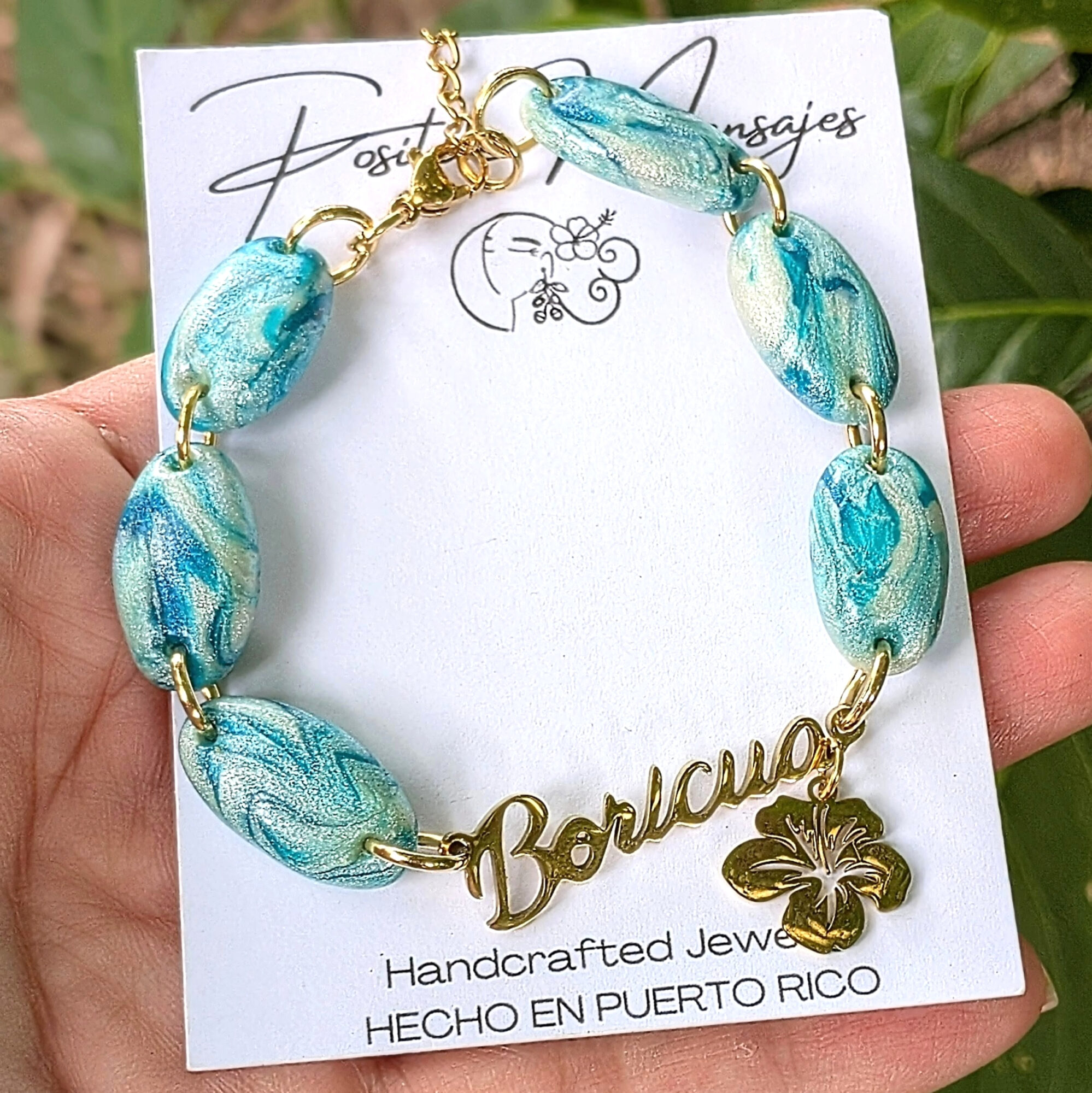 Boricua Ocean-Inspired Beaded Bracelet - Image 4