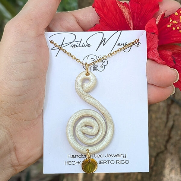 Taino-Inspired Caracol Snail Necklace