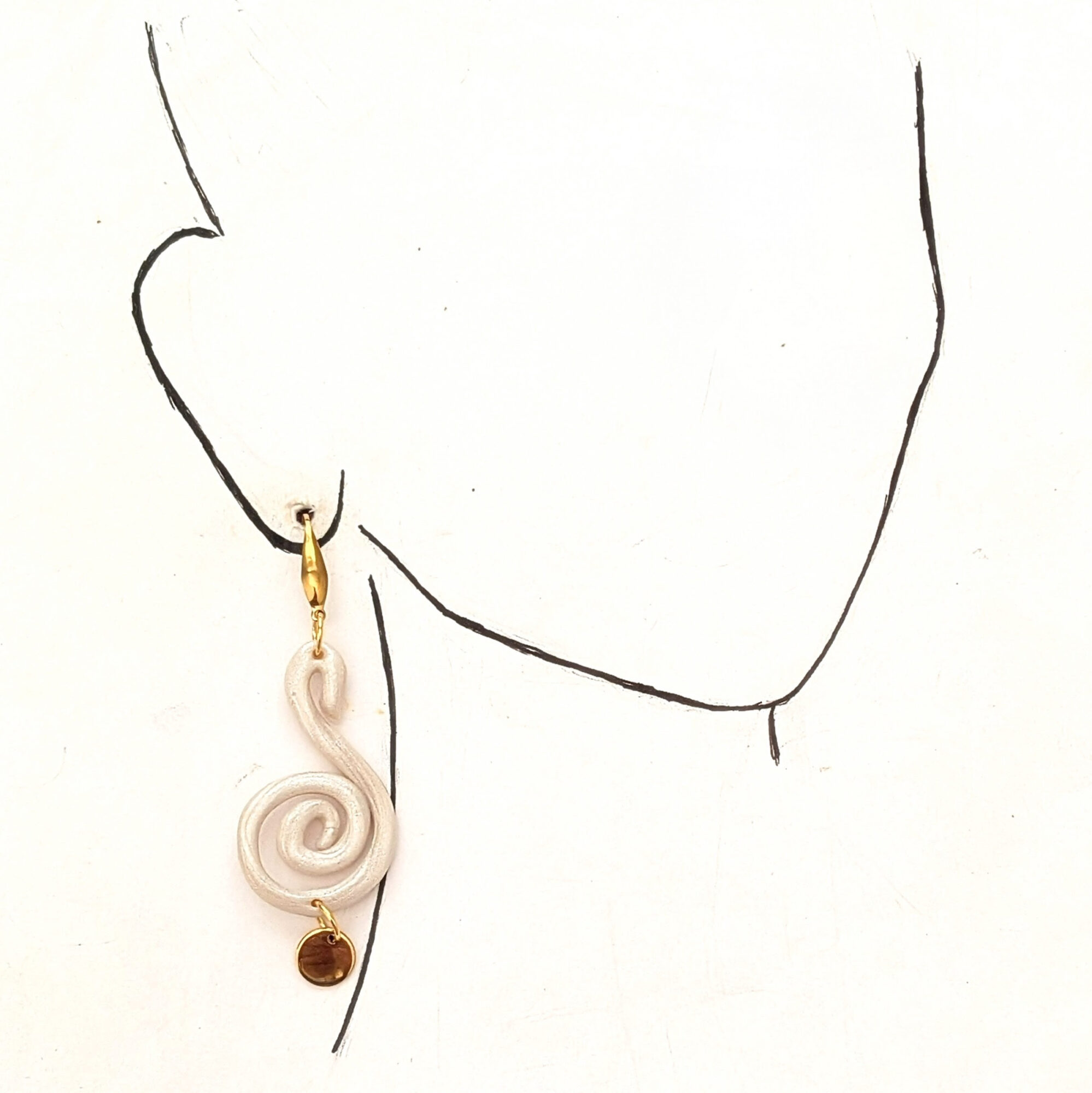 Taino-Inspired Caracol Snail Earrings - Image 6