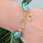Boricua Ocean-Inspired Beaded Bracelet