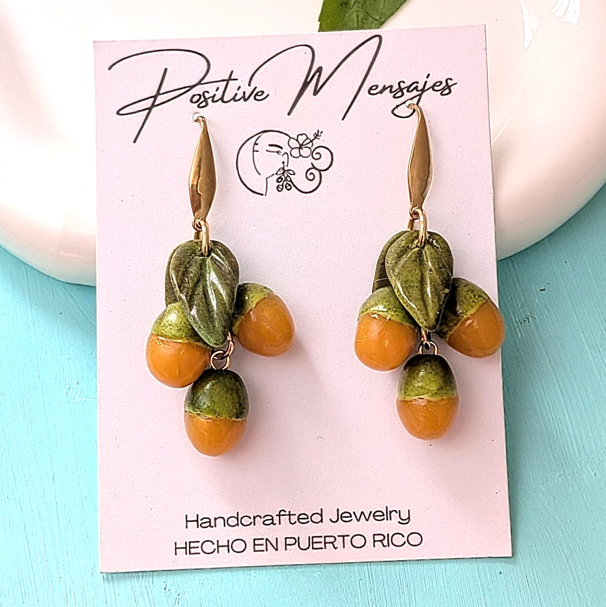 quenepa earrings from Puerto rico