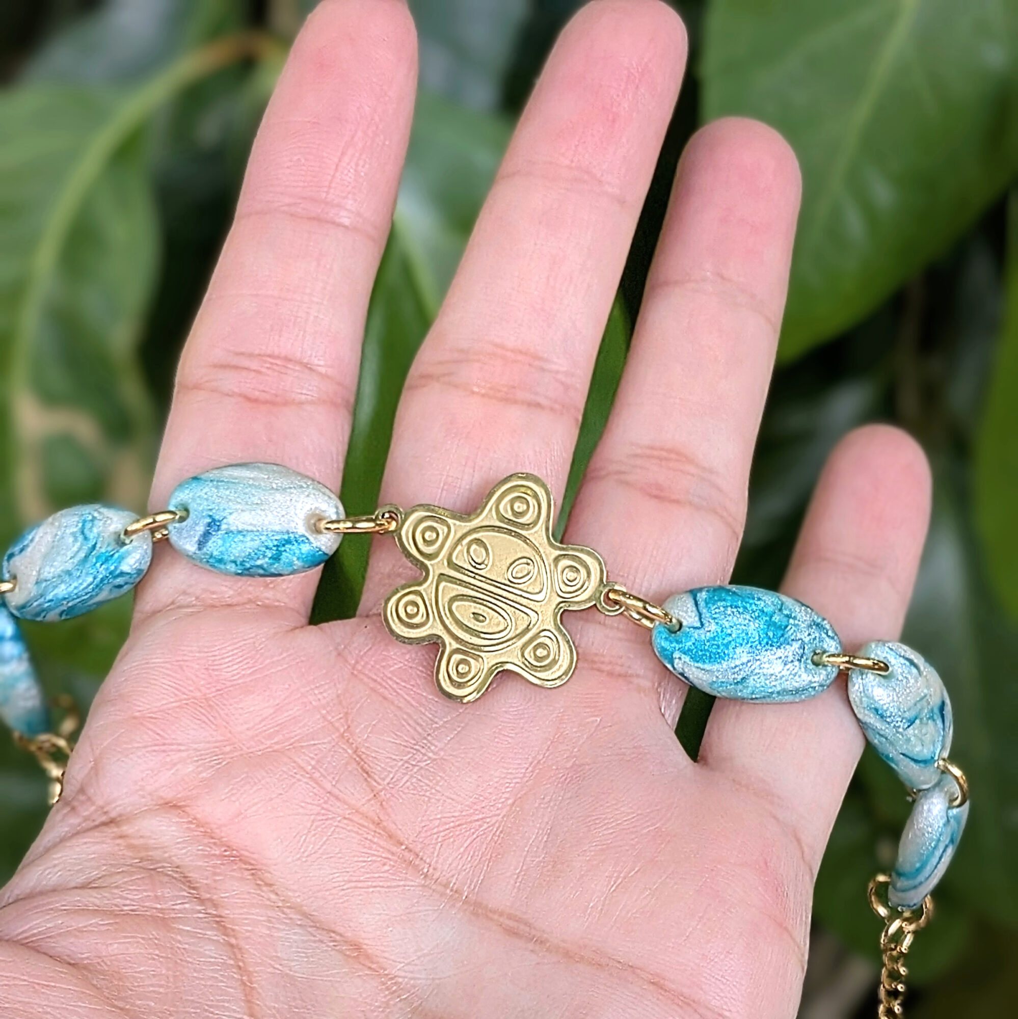 Sol Taino Ocean Inspired Beaded Bracelet - Image 2