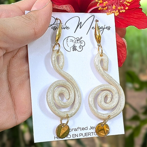 Taino-Inspired Caracol Snail Earrings