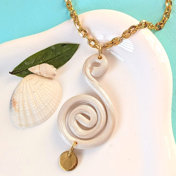 Taino-Inspired Caracol Snail Necklace