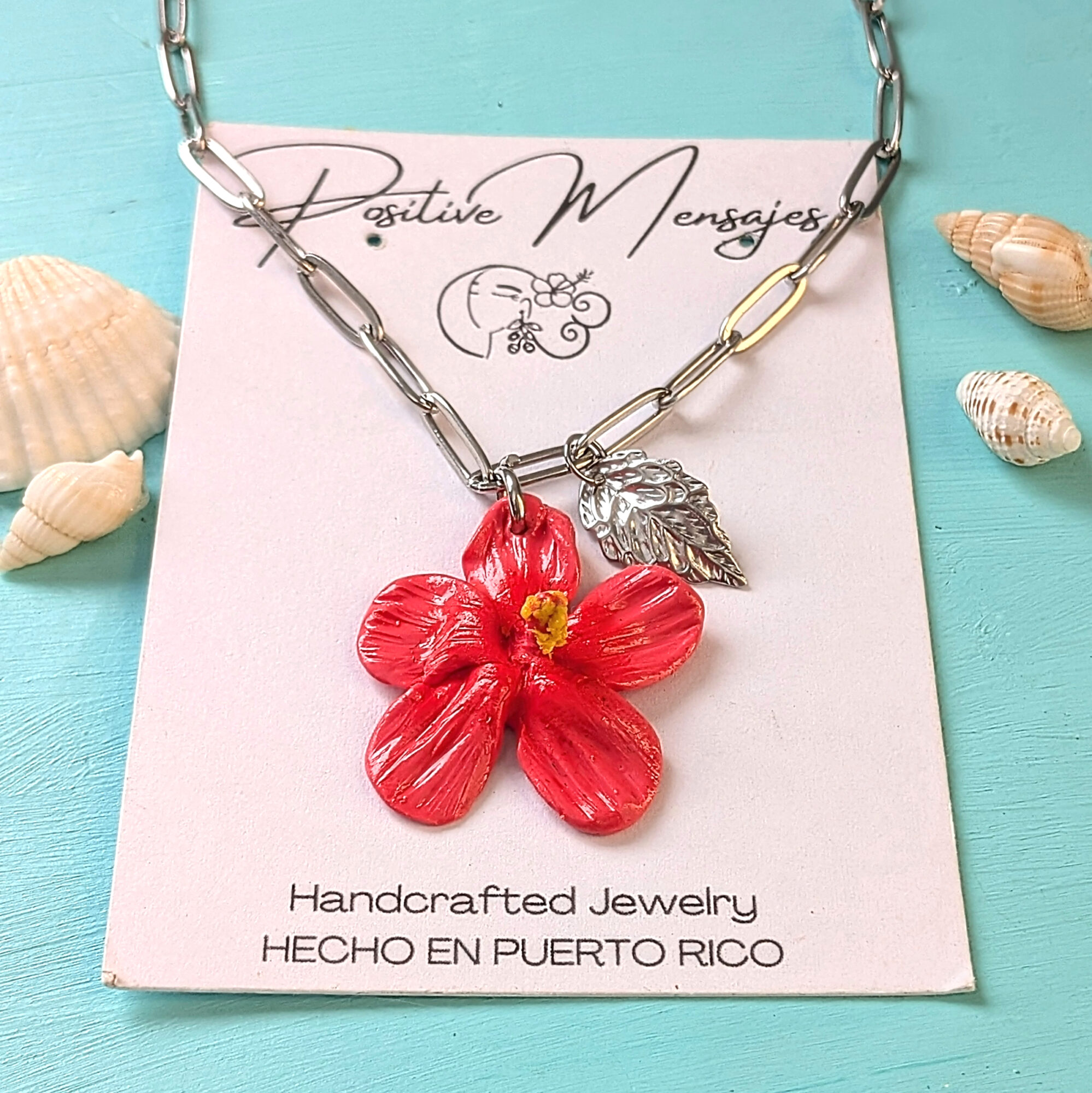 Silver-Toned Flor de Maga Paperclip Necklace - Image 3