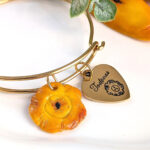 Stainless Steel Tostones Heart Pendant with Tostón Bracelet