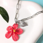 Silver-Toned Flor de Maga Paperclip Necklace