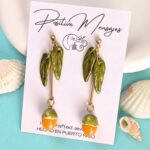 Long Quenepa Puerto Rico Fruit Earrings