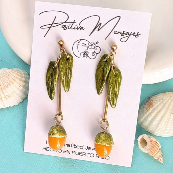 Long Quenepa Puerto Rico Fruit Earrings
