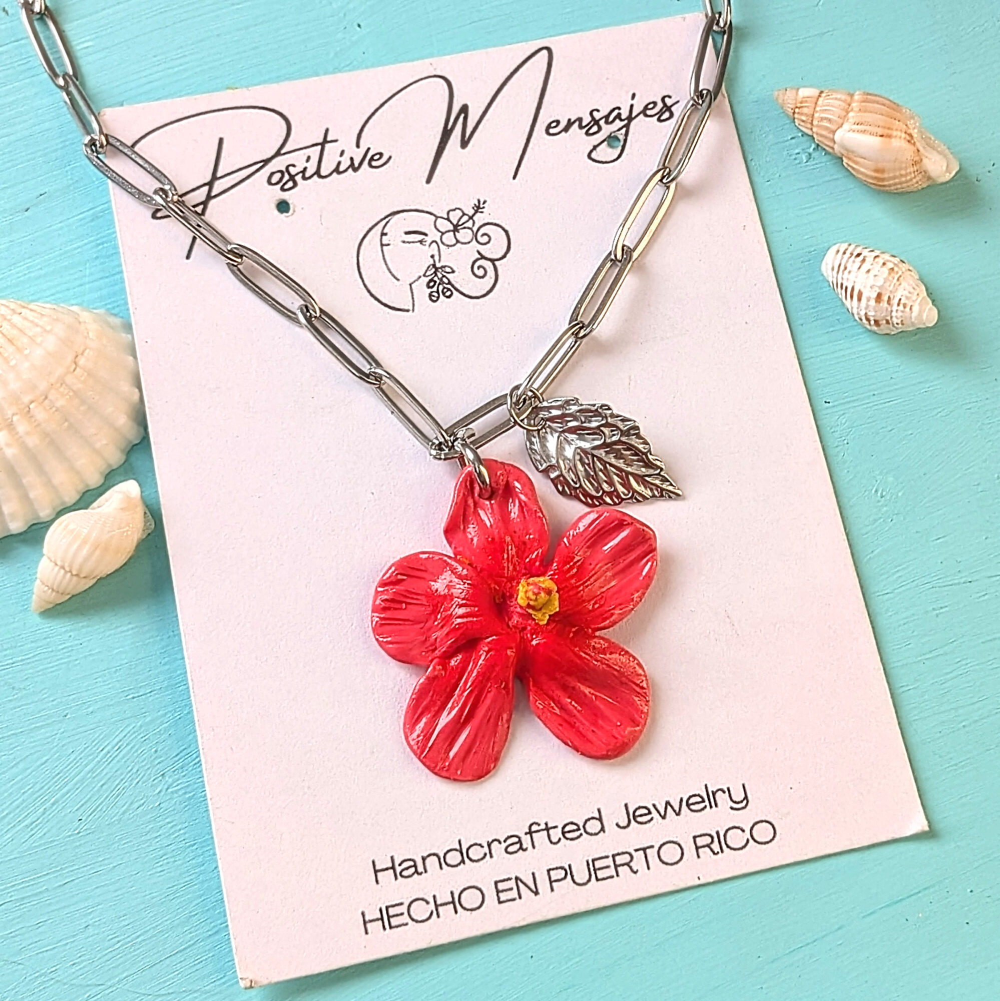 Silver-Toned Flor de Maga Paperclip Necklace - Image 4
