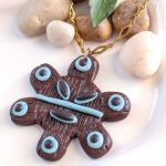 Taino-Inspired Sol Pendant Necklace With Rhombus Chain