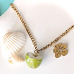 Puerto Rico Green Coconut Flower Necklace