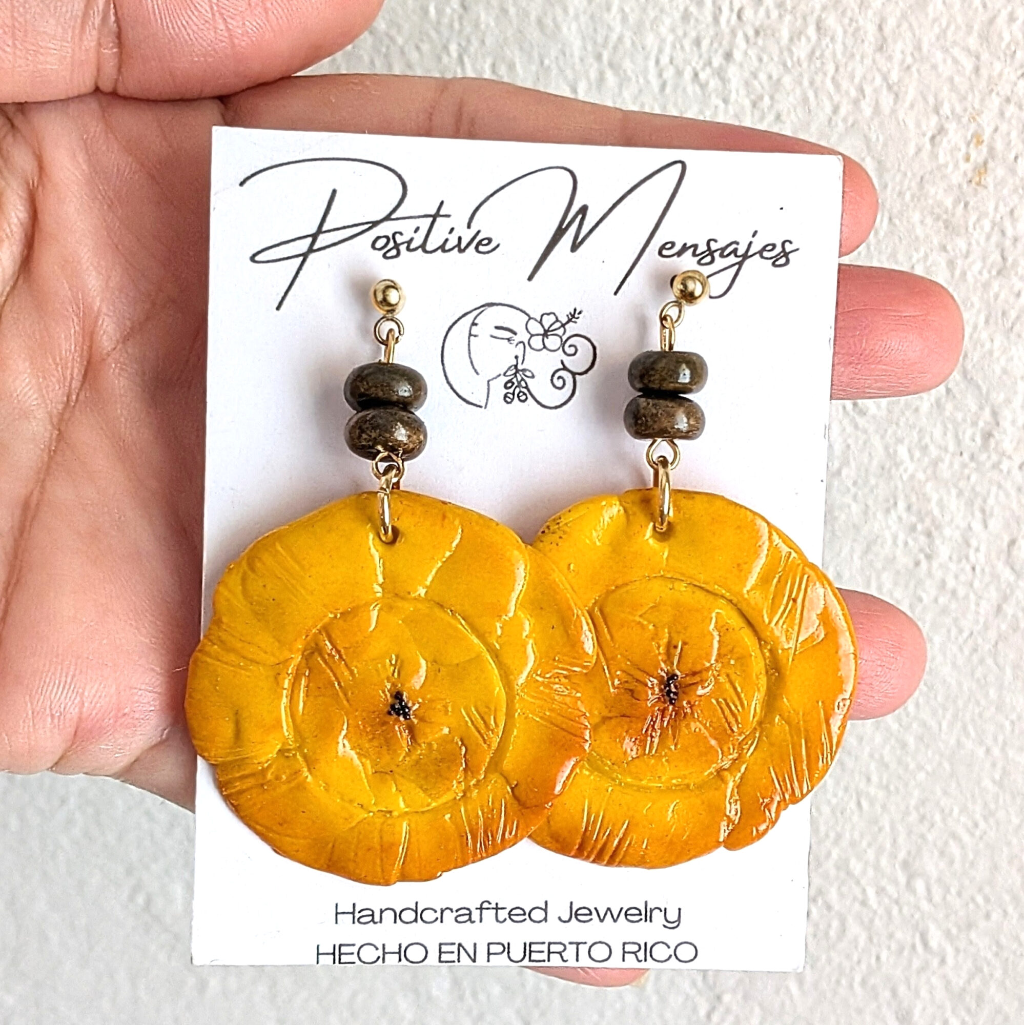 Handmade Tropical Tostones With Beads Earrings - Image 6