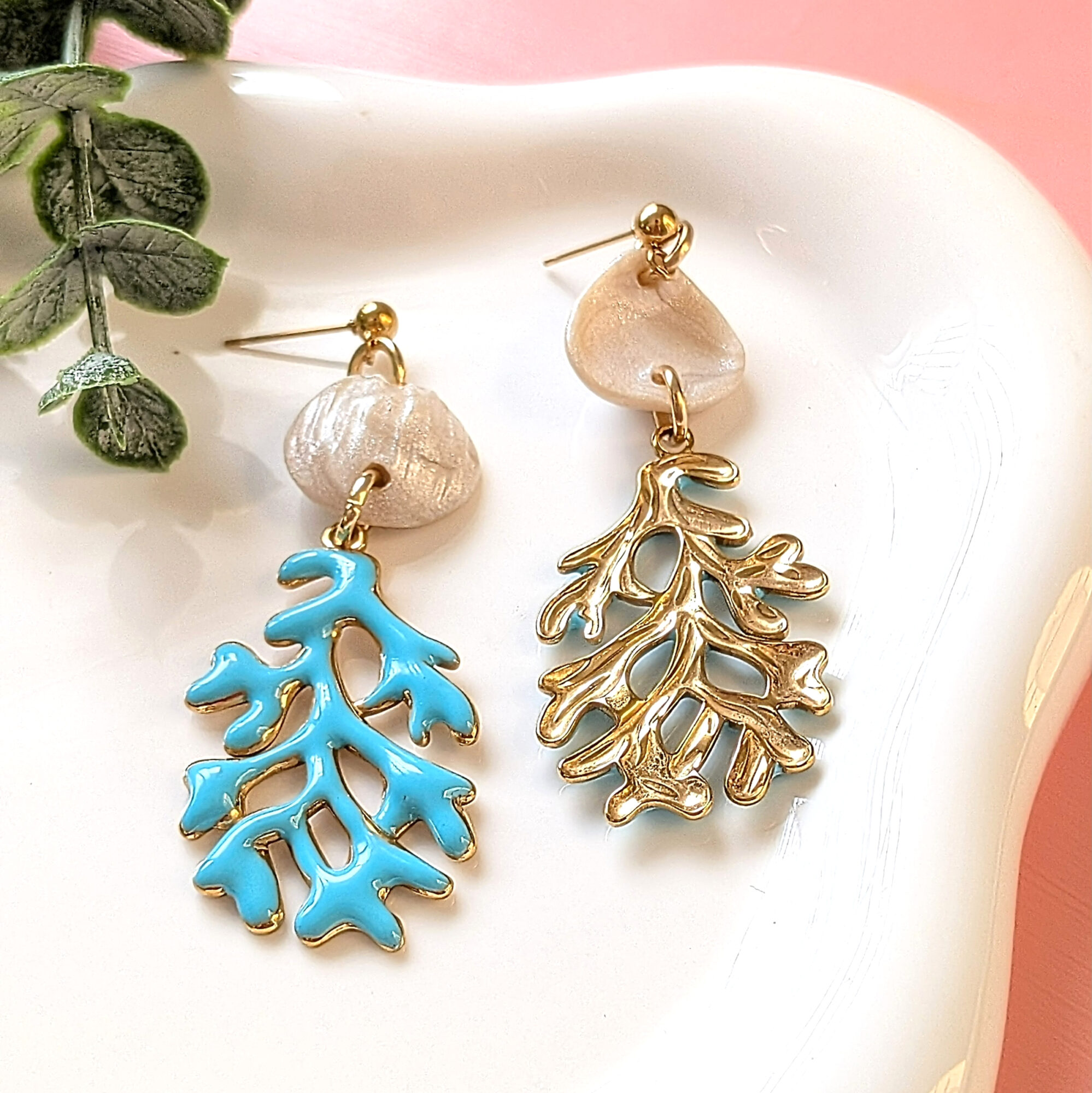Puerto Rico Coral Reef Shell Earrings - Image 4