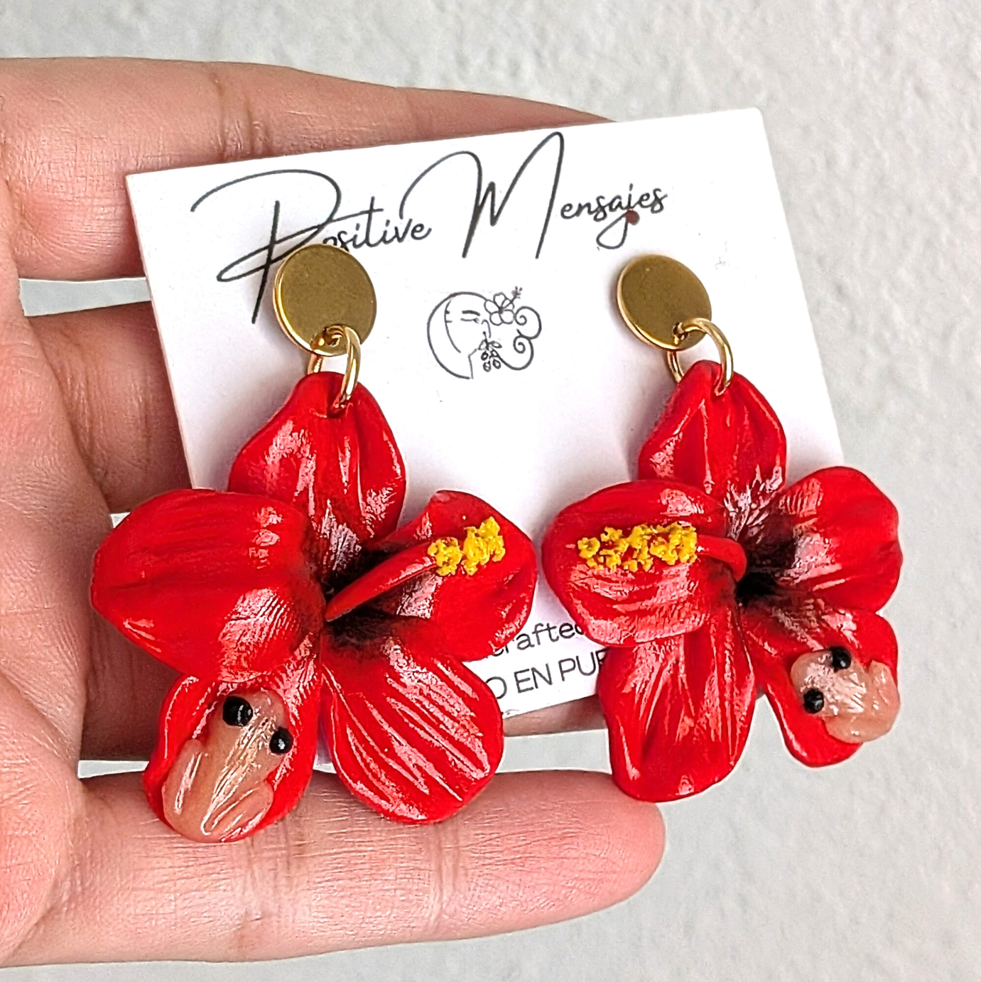 Flor De Maga Earrings with a Touch of the Puerto Rican Frog - Image 5