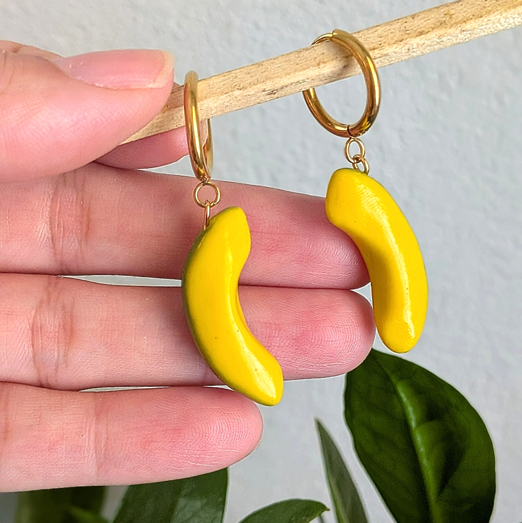 Puerto Rico Avocado Slice Hoop Earrings - Image 5