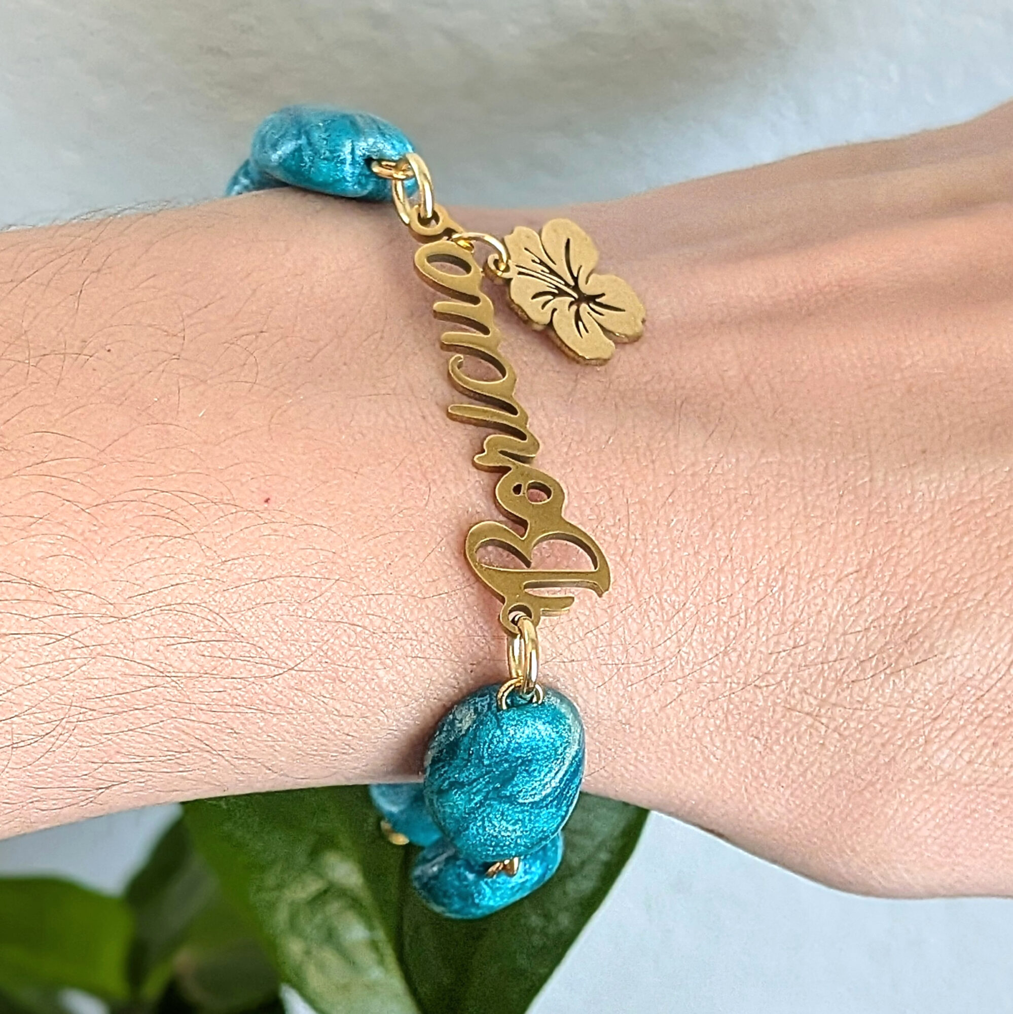 Boricua Ocean-Inspired Beaded Bracelet - Image 3