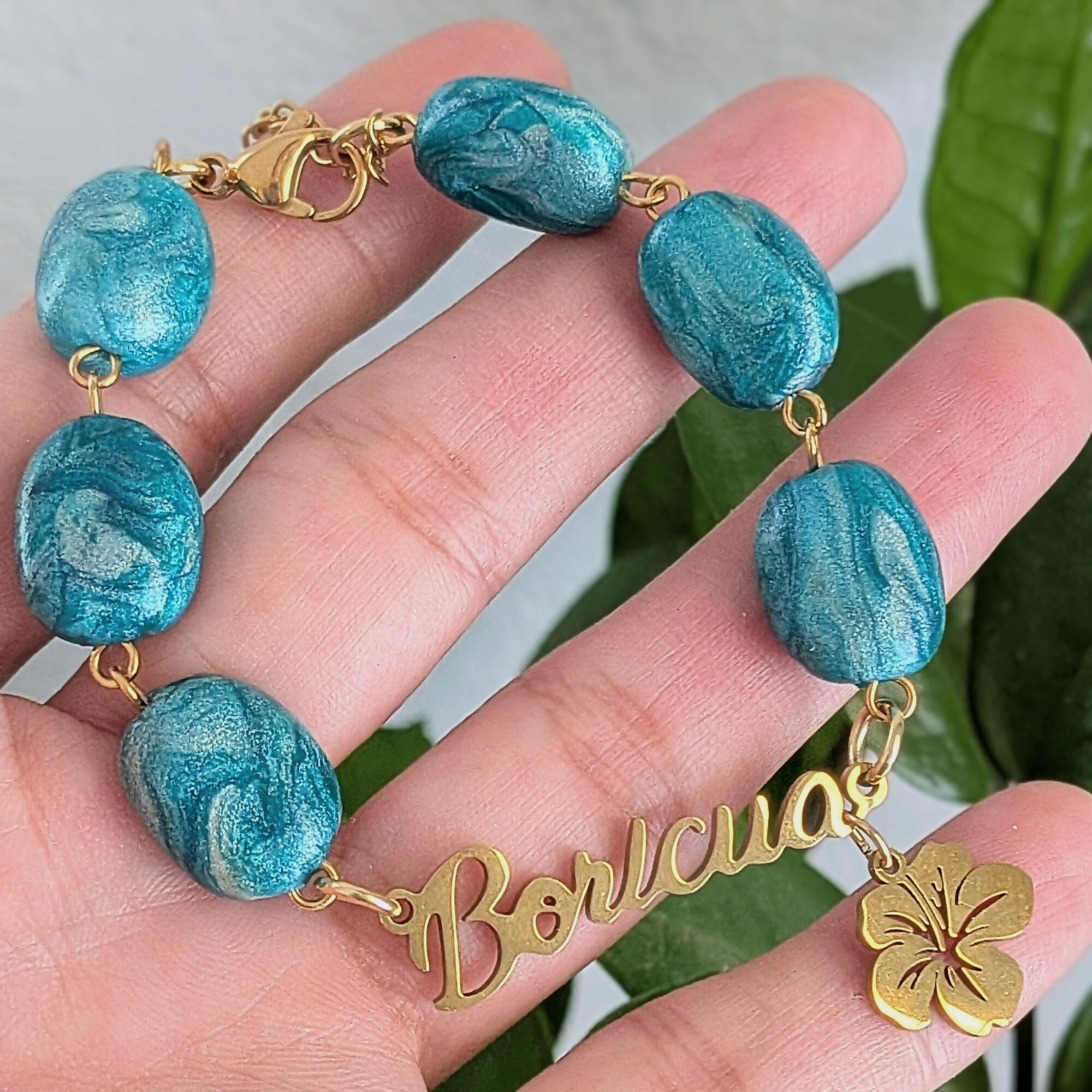 Boricua Ocean-Inspired Beaded Bracelet - Image 5