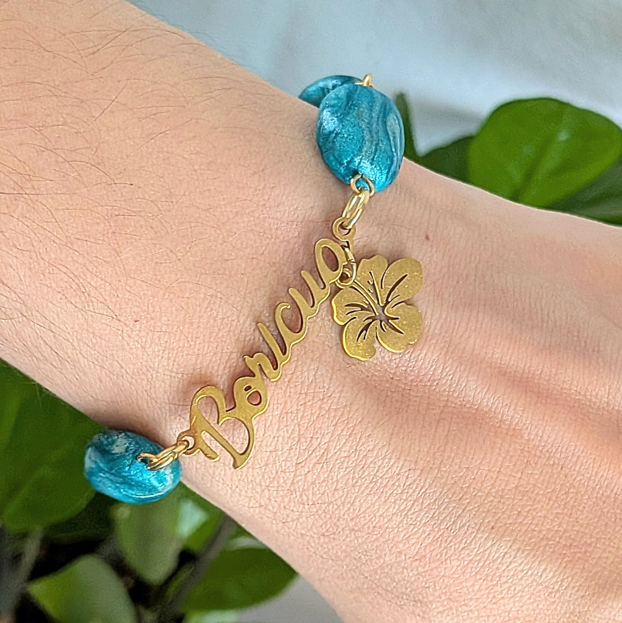 Boricua Ocean-Inspired Beaded Bracelet - Image 2