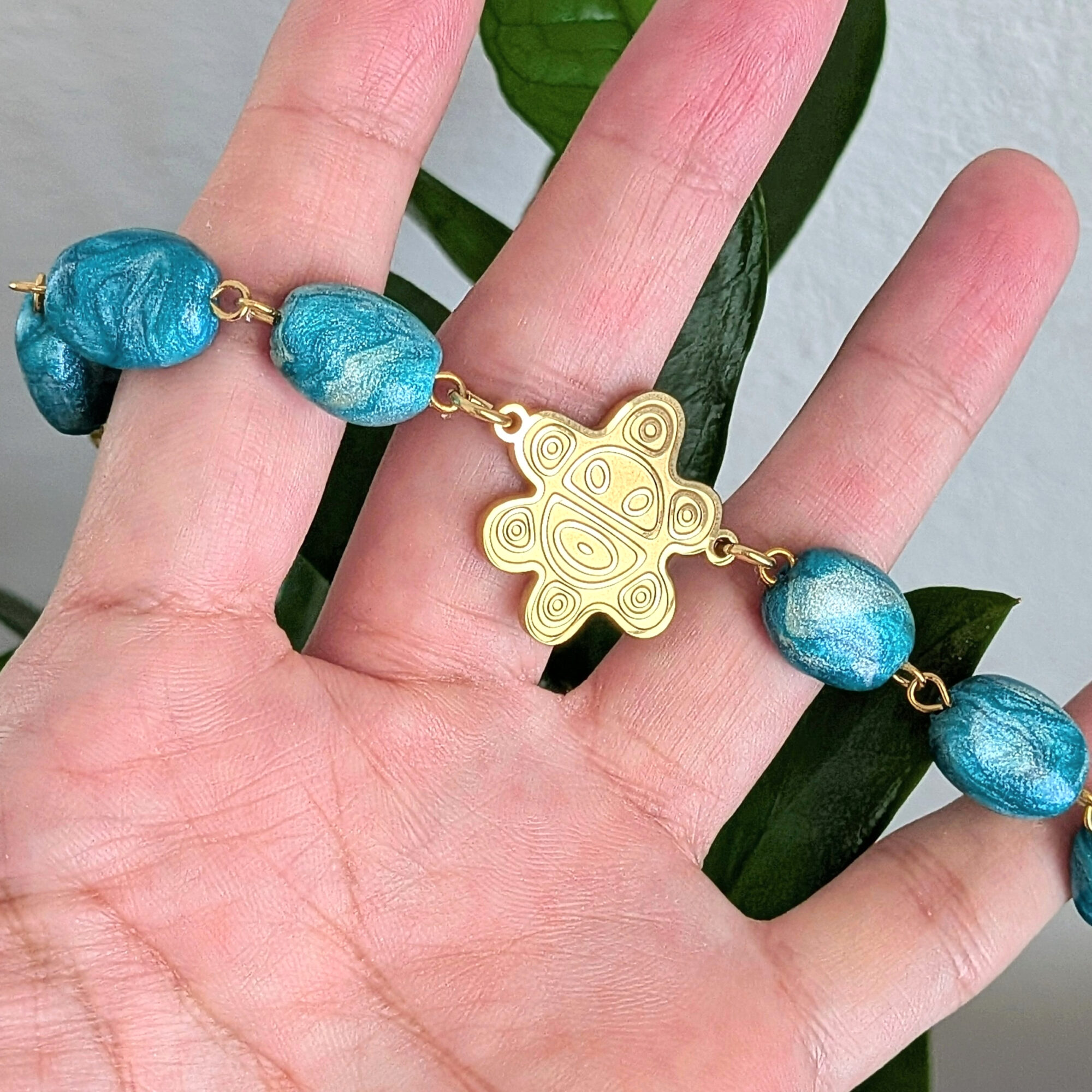 Sol Taino Ocean Inspired Beaded Bracelet - Image 3