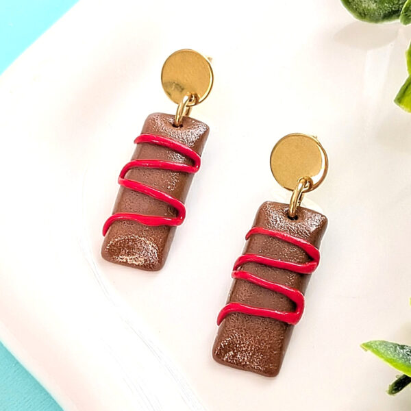 Pasteles De Masa Con Ketchup Dangle Earrings