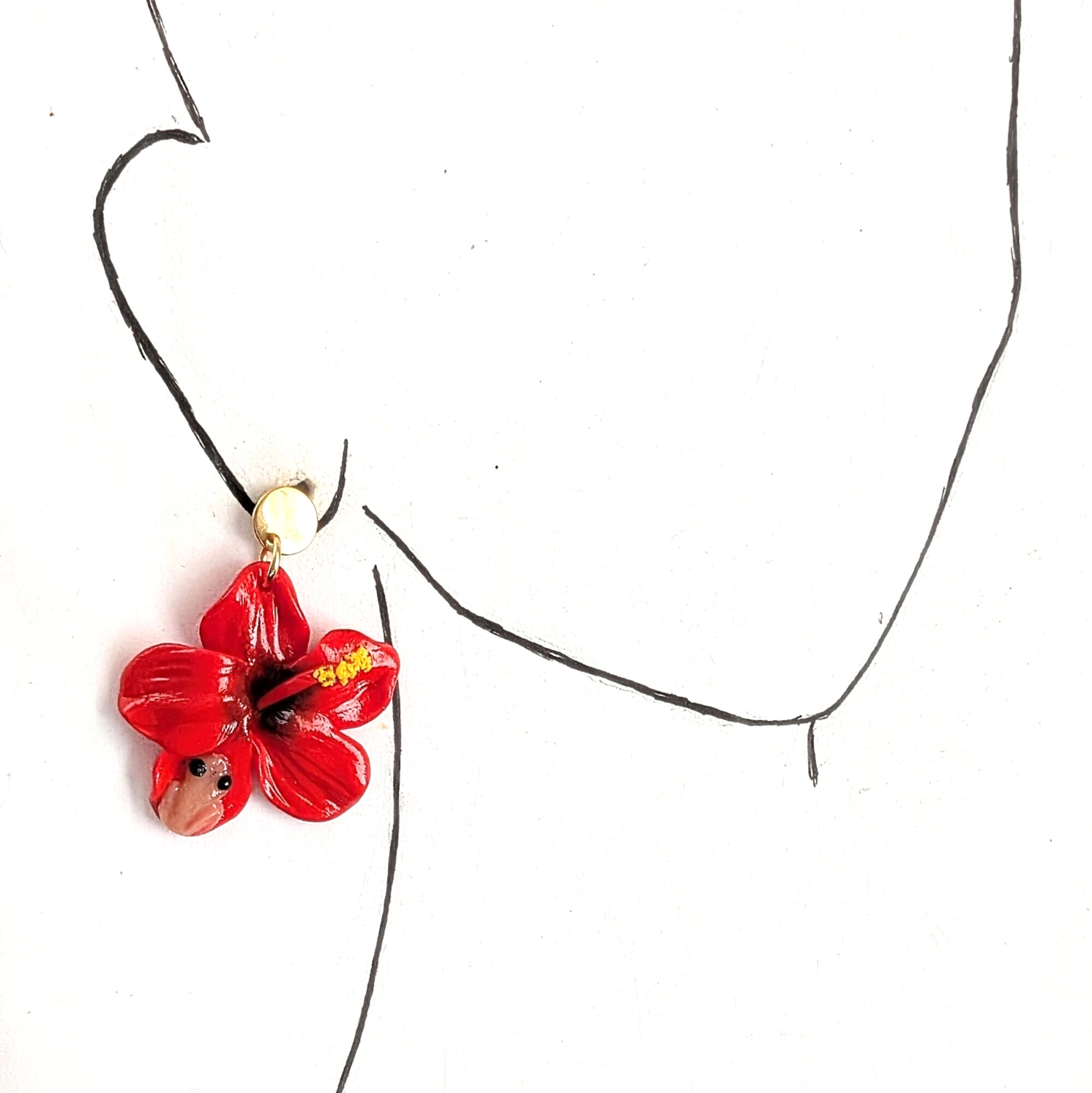 Flor De Maga Earrings with a Touch of the Puerto Rican Frog - Image 7