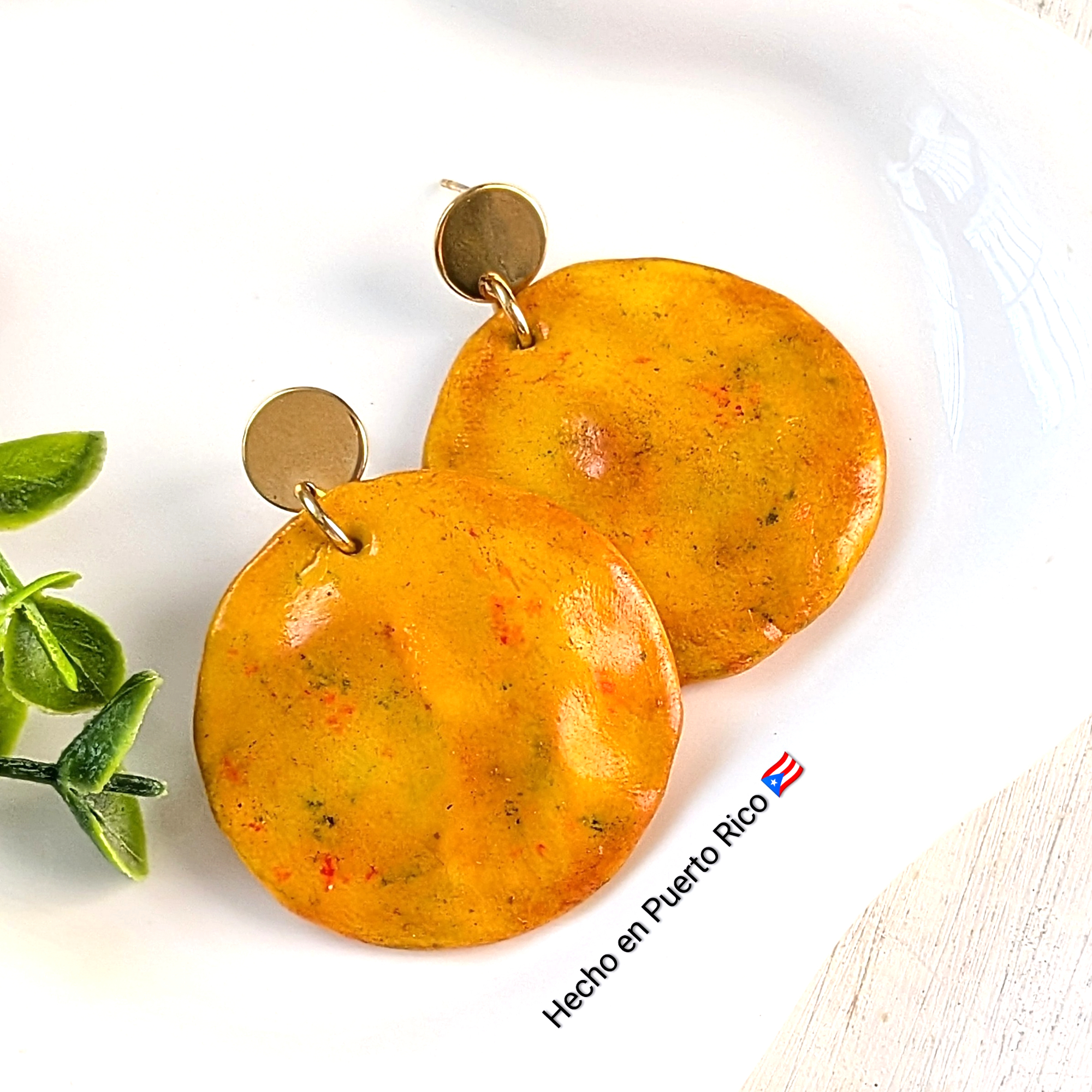 Puerto Rican Bacalaitos Con Sabor Earrings - Image 2