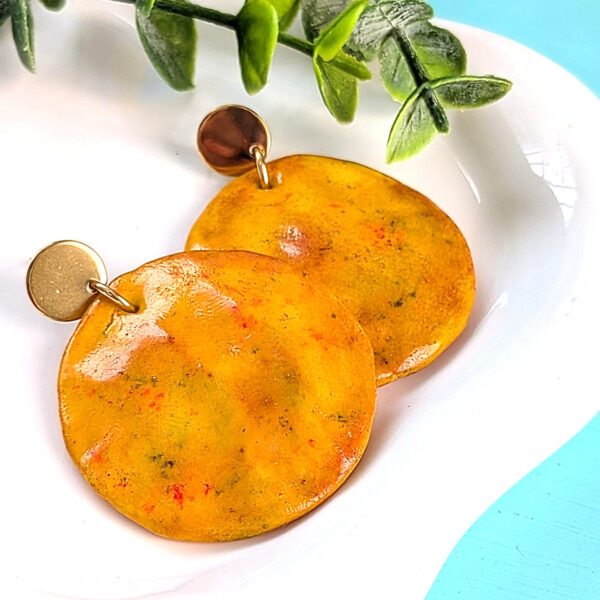 Puerto Rican Bacalaitos Con Sabor Earrings
